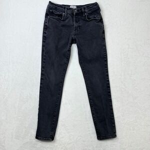 Mutual Weave The Slim Jeans Womens 30 Waist Black‎ Wash Denim Casual